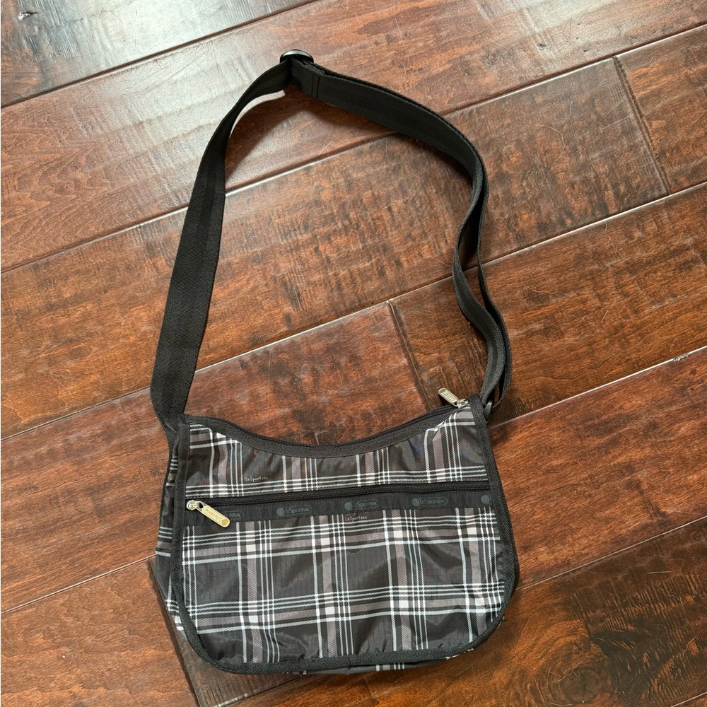 LeSportsac hobo bag with adjustable strap.